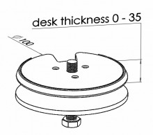 monitor arm base